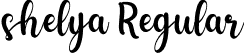 shelya Regular font - shelya.otf