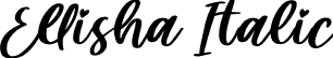 Ellisha Italic font - Ellisha Italic.ttf