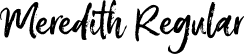 Meredith Regular font - Meredith-PKo8P.ttf