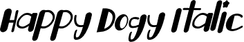 Happy Dogy Italic font - Happy Dogy Italic.ttf