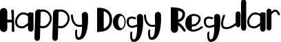 Happy Dogy Regular font - Happy Dogy.otf