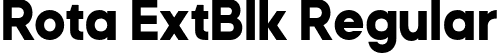 Rota ExtBlk Regular font - Rota-ExtraBlack.otf