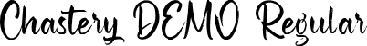 Chastery DEMO Regular font - Chastery DEMO.ttf