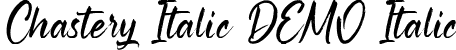 Chastery Italic DEMO Italic font - Chastery Italic DEMO.ttf