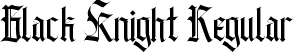 Black Knight Regular font - Black Knight.otf