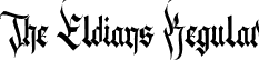 The Eldians Regular font - TheeldiansPersonal-eZ54m.otf