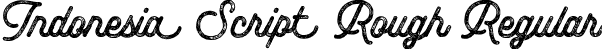 Indonesia Script Rough Regular font - Indonesiascriptrough-9YmBL.otf