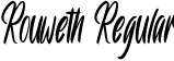 Rouweth Regular font - Rouweth.otf