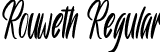 Rouweth Regular font - Rouweth.ttf