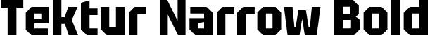 Tektur Narrow Bold font - TekturNarrow-Bold.ttf