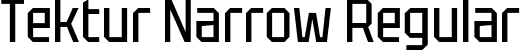 Tektur Narrow Regular font - TekturNarrow-Regular.ttf