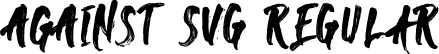 Against SVG Regular font - AgainstSvg-3z9pz.otf