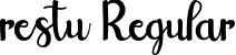 restu Regular font - restu.otf