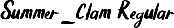 Summer_Clam Regular font - summer-clam.otf