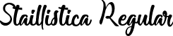 Staillistica Regular font - staillistica-lg8yq.ttf