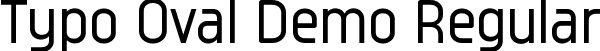 Typo Oval Demo Regular font - typo-oval-regular-demo.otf