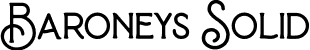 Baroneys Solid font - Baroneys-Solid.otf