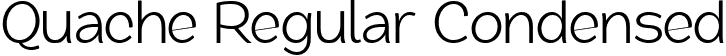 Quache Regular Condensed font - Quachecondensedpersonal-x38gK.ttf