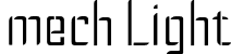 mech Light font - mech-light.otf