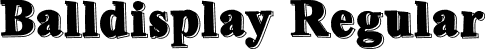 Balldisplay Regular font - Balldisplay.otf