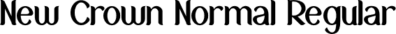 New Crown Normal Regular font - newcrownnormaldemo-lgkj5.otf