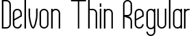 Delvon Thin Regular font - Delvon-Thin.ttf