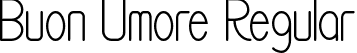 Buon Umore Regular font - Buon-Umore.otf