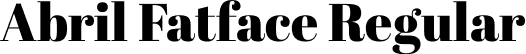 Abril Fatface Regular font - AbrilFatface-Regular.ttf