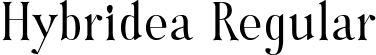 Hybridea Regular font - hybridea-regular.ttf