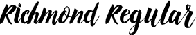 Richmond Regular font - Richmond.ttf