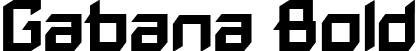 Gabana Bold font - Gabana-Bold.ttf