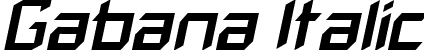 Gabana Italic font - Gabana-RegularItalic.ttf