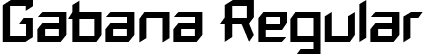 Gabana Regular font - Gabana-Regular.ttf