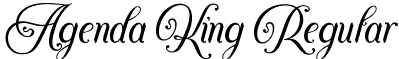 Agenda King Regular font - AgendaKing.otf