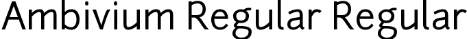 Ambivium Regular Regular font - Ambivium-Regular.ttf