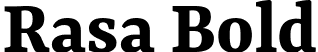 Rasa Bold font - Rasa-Bold.ttf