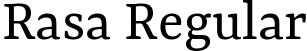 Rasa Regular font - Rasa-Regular.ttf