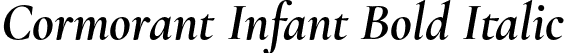 Cormorant Infant Bold Italic font - CormorantInfant-BoldItalic.otf