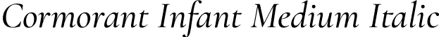 Cormorant Infant Medium Italic font - CormorantInfant-MediumItalic.otf