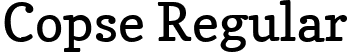 Copse Regular font - Copse-Regular.ttf