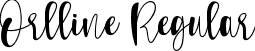 Orlline Regular font - Orlline.ttf