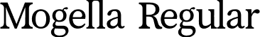 Mogella Regular font - Mogella.otf