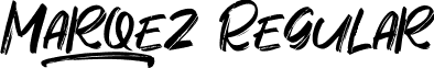 Marqez Regular font - Marqez.ttf