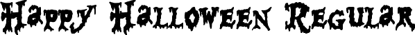 Happy Halloween Regular font - HappyHalloween-WyzgO.ttf