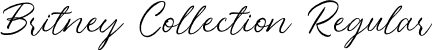 Britney Collection Regular font - britneycollection-lgp35.otf