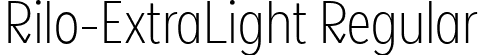 Rilo-ExtraLight Regular font - Rilo-Extra-Light.ttf