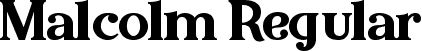 Malcolm Regular font - malcolm.otf