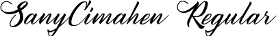 SanyCimahen Regular font - sanycimahen-2o46o.otf