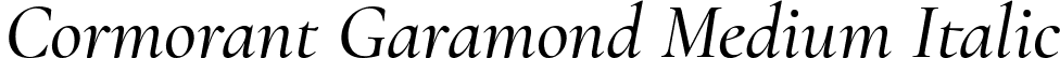 Cormorant Garamond Medium Italic font - CormorantGaramond-MediumItalic.ttf