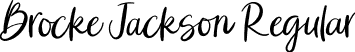 Brocke Jackson Regular font - Brocke-Jackson.ttf